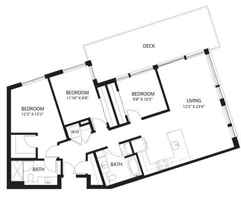 Vela Apartments F1 Floor Plan
